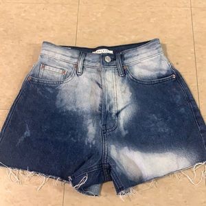 Ultra high rise jean short
